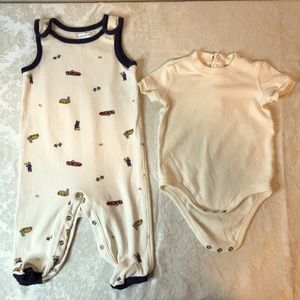 Ralph Lauren footsie & onesie, size 6 mos